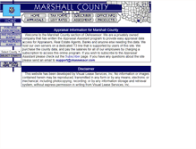 Tablet Screenshot of marshall.oklahoma.usassessor.com