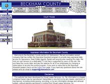 Tablet Screenshot of beckham.oklahoma.usassessor.com